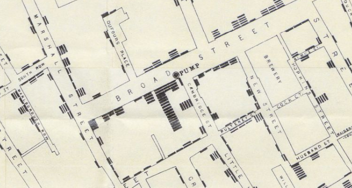 john snow cholera map