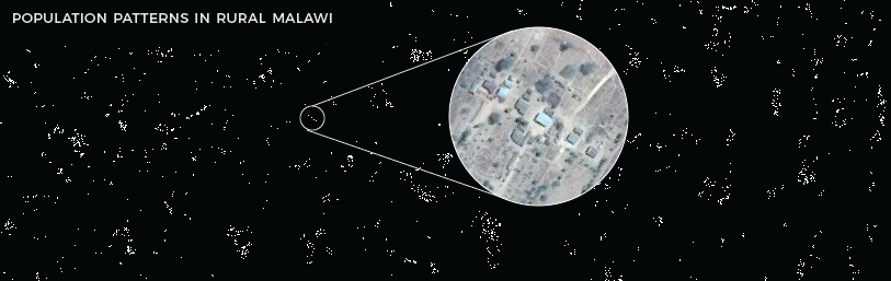 rural malawi population pattern map