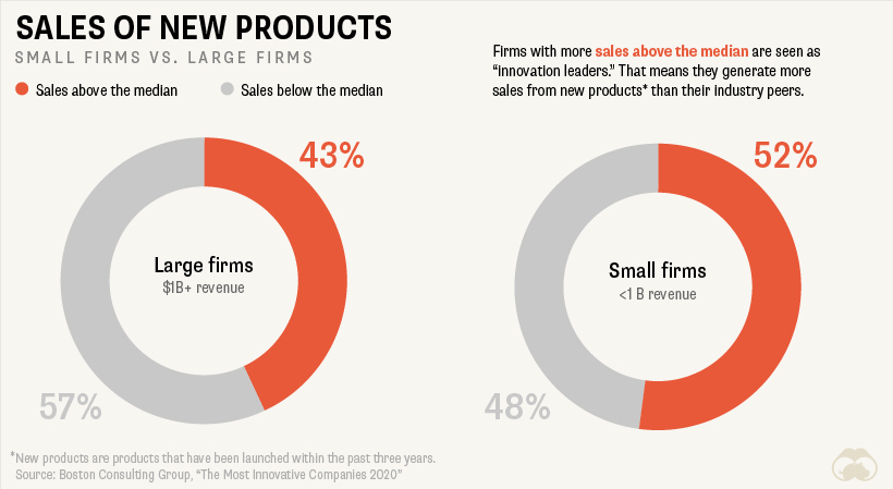 Small vs. big firms innovation leaders