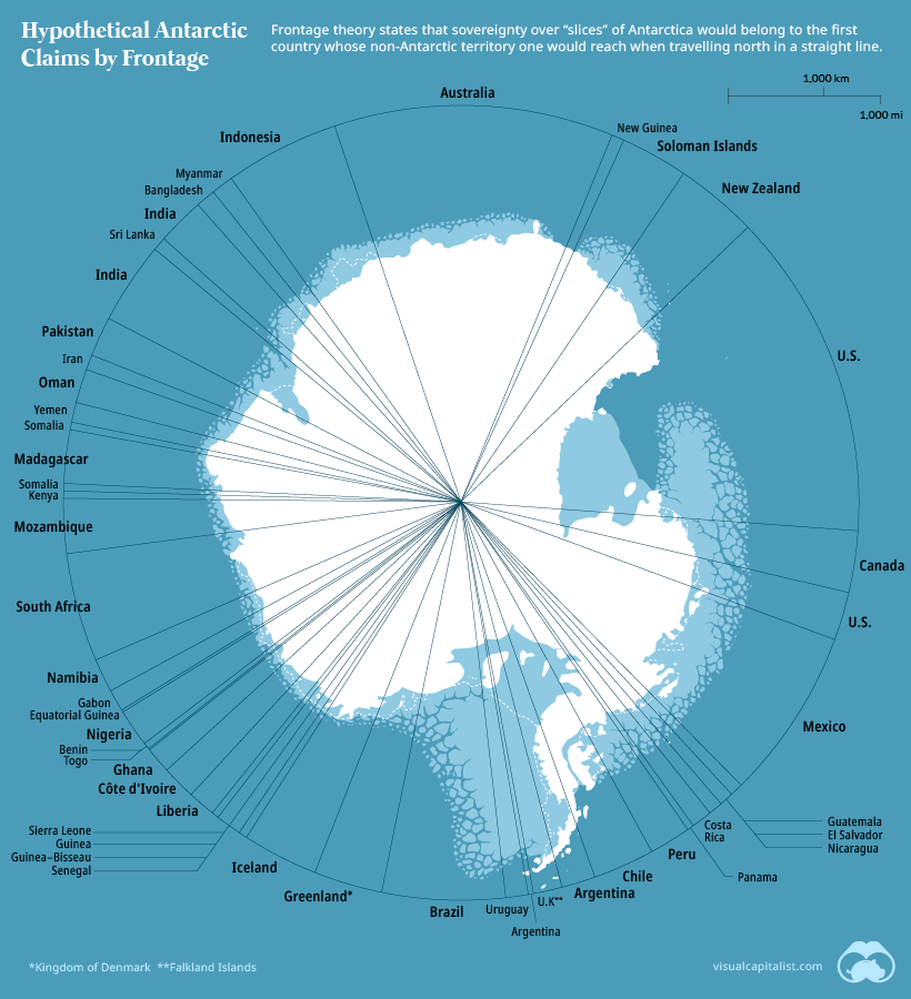 hypothetical Antarctica frontage territories claims